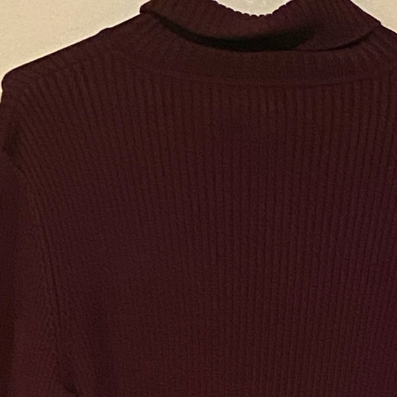 Chico’s Purple Ribbed Turtleneck Sweater Size 2 (L/12) - Picture 4 of 5